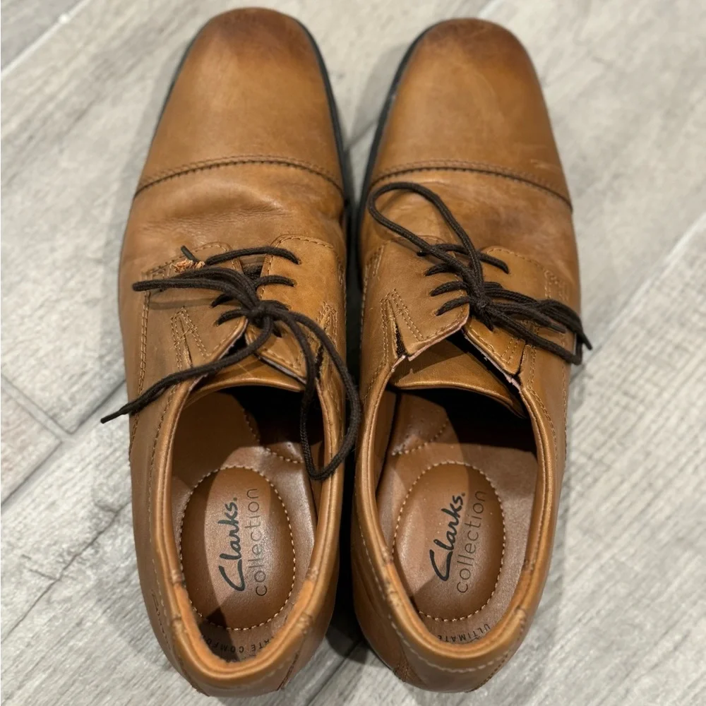 Clarks men’s Oxford shoes, size 9 - Picture 2 of 8
